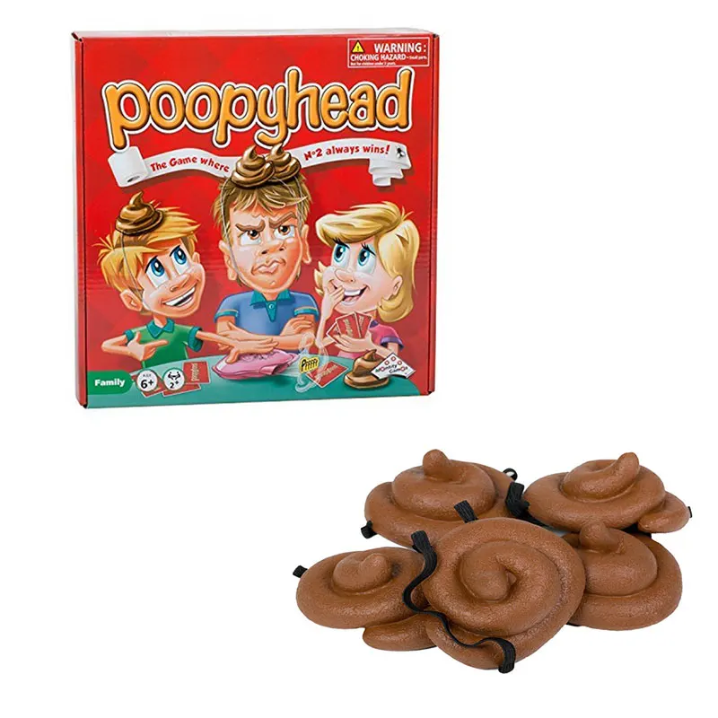 Семейная настольная игра Poopyhead Puzzle для вечеринок друзей с номером 2 детей
