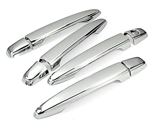 

Chrome 4 Doors Handle Cover W/O Passenger Side Keyhole for 05-13 Toyota Tacoma / Toyota 07-11 Camry