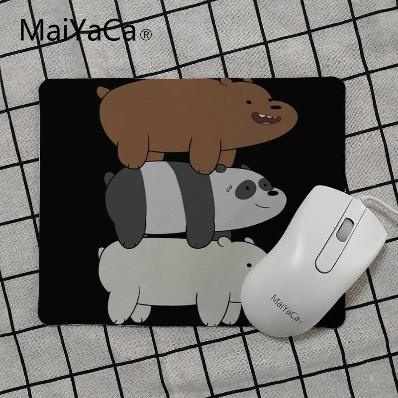 MaiYaCa Мы Голые Медведи уникальный настольный коврик игровой коврик для мыши Размер для 18x22 см 25x29 см маленький коврик для мыши - Цвет: No Lock Edge25x29cm
