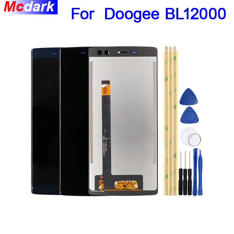 Mcdark Для Doogee BL12000 ЖК дисплей Дисплей и кодирующий преобразователь сенсорного