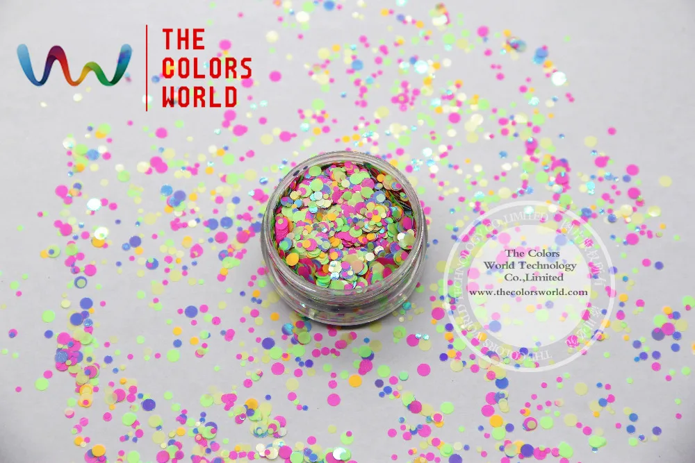 _ Смешанные размеры смешанные цвета круглая точка форма для ногтевого дизайна и