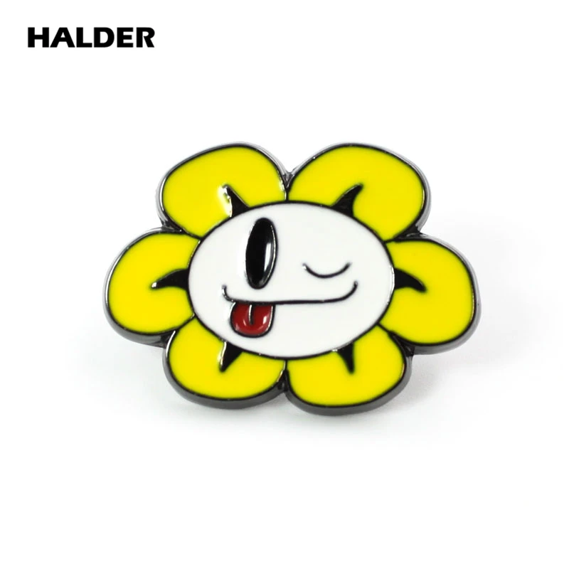 BR0011 HALDER Undertale Chara Мультяшные модные ювелирные изделия Frisk Flowey Toriel Sans броши на булавке Нагрудный значок аксессуары для одежды подарок