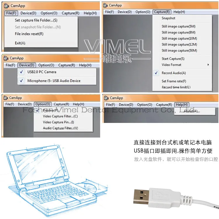 Бытовая фотокамера со светодиодной подсветкой|usb intraoral camera|intraoral dental camerasintraoral camera