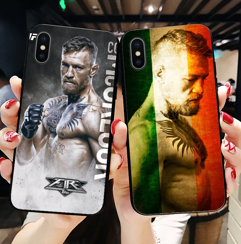 UFC Conor Mcgregor король Мягкий ТПУ силиконовый чехол для телефона для iPhone 6splus 7Plus 8Plus SE 5 5S 6 6S 7 8 MAX XR XS X10
