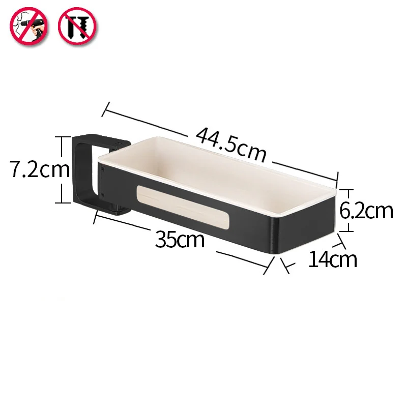 1 layer White Кухонная полка для хранения, многофункциональное настенное крепление, дырокол, вращающийся на 180 градусов, 1/2 слой, Полка для специй, принадлежности для ванной комнаты, Органайзер - Цвет: 1 layer White