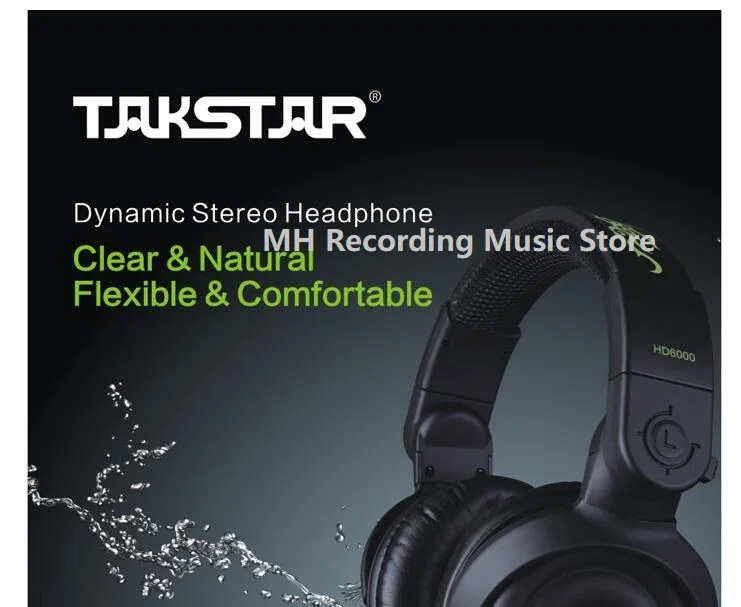 Складная Takstar HD6000/HD 6000 гарнитура Hi-Fi DJ наушники монитор динамические стерео наушники для ПК музыкальная студия
