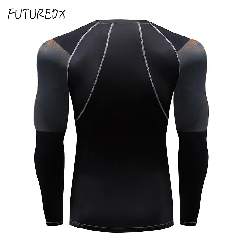 High quality lion head men MMA clothing crossfit thermal underwear fitness clothes men's compression sportswear suit | Мужская