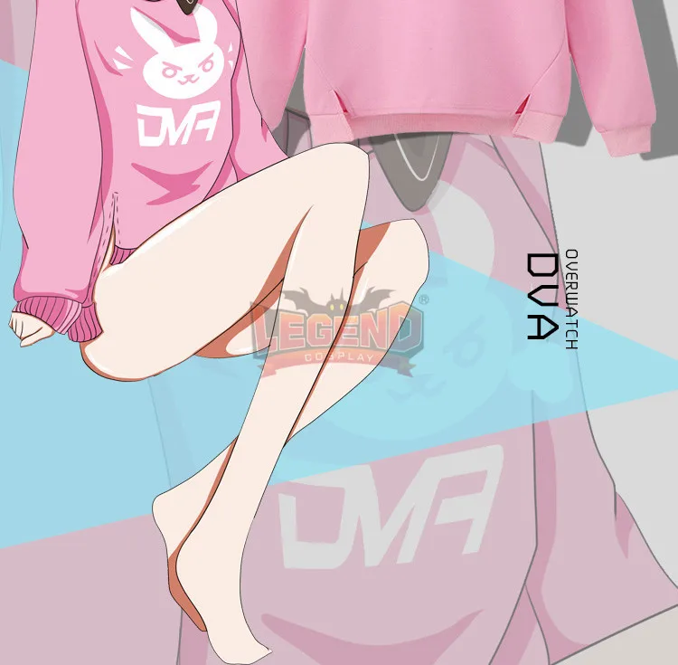 Dva куртка Горячая игра солдат герои 76 Dva Mei Косплей Взрослый Костюм mei топ толстовки розовая черная куртка