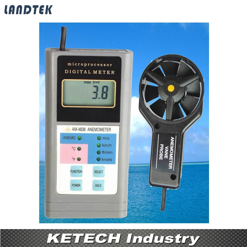 

Portable Air Flow Anemometer (0.4-30m/s) AM-4838