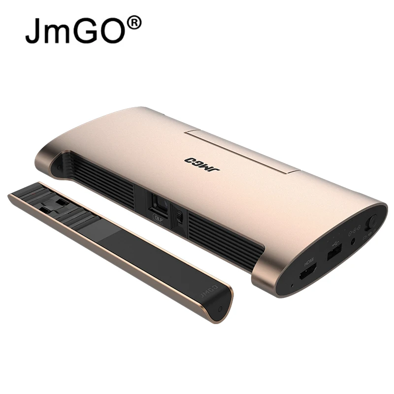 Jmgo Портативный проектор M6 200 ANSI встроенный Батарея WI FI Bluetooth HDMI USB Android 7 0 4 К Full