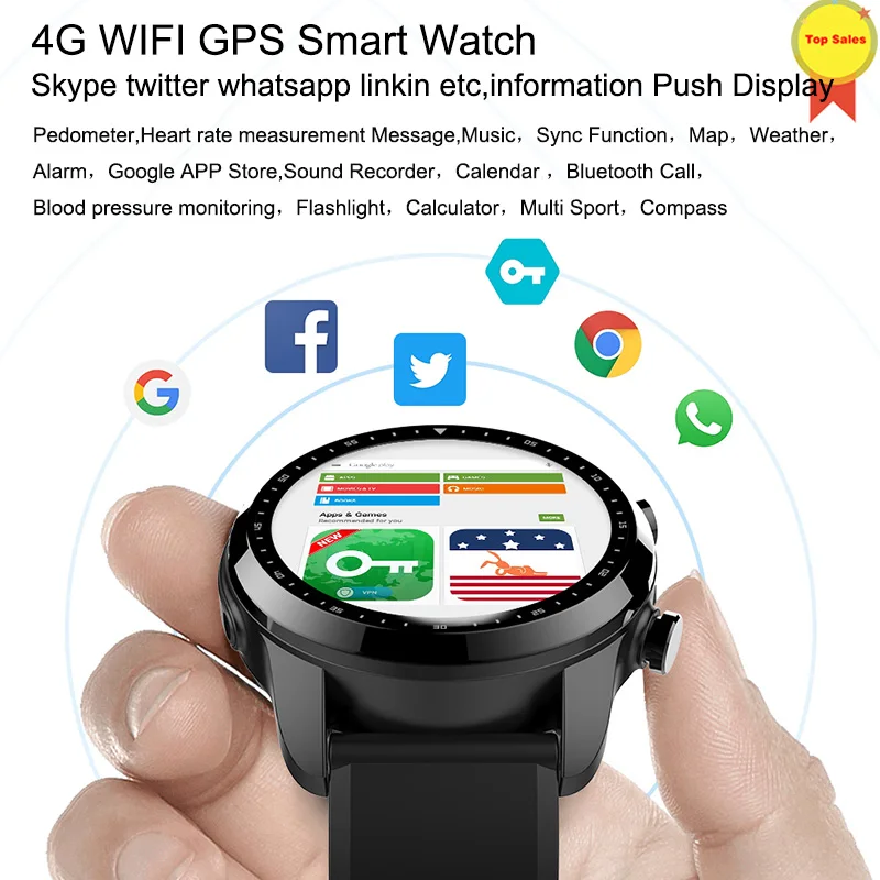 Смарт часы на android 2019 экран 1 3 дюйма GPS 4G Wi Fi|Смарт-часы| |