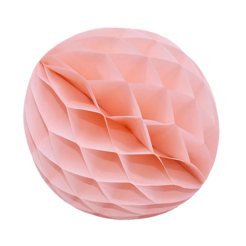 Rose pink 10 шт 2 ''-12'' мяч с бумажными сотами поделки бумажный фонарь Дети День рождения Свадьба украшения Рождественские вечерние принадлежности детский душ Pom - Цвет: Rose pink
