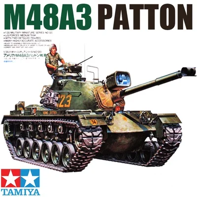Масштаб 1:35 модель военного танка Tamiya американского M48A3 Patton набор для сборки хобби