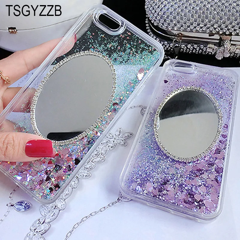 

Glitter Mirror Dynamic Liquid Quicksand Case For Xiaomi Mi 6 Mi A1 5S Plus 5X 5C Cases Redmi Note 4 4X 5 Pro Silicon Soft Cover