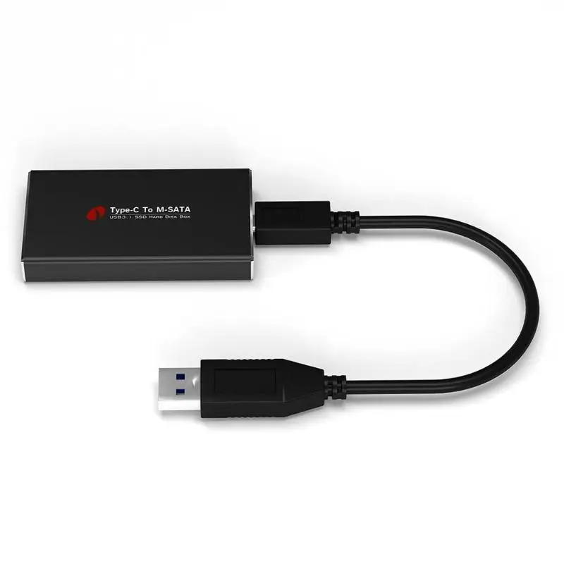 USB3.1 type C to MSATA to USB 3,0 SSD корпус MSATA SSD чехол для жесткого диска Внешний чехол для мобильного телефона кабель