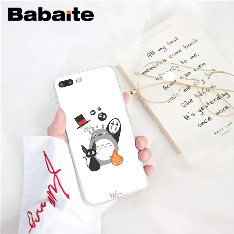 Babaite Хаяо Миядзаки Тоторо DIY печать рисунок чехол для телефона для iPhone 6S 6plus 7plus 8 8Plus X Xs MAX 5 5S XR 10