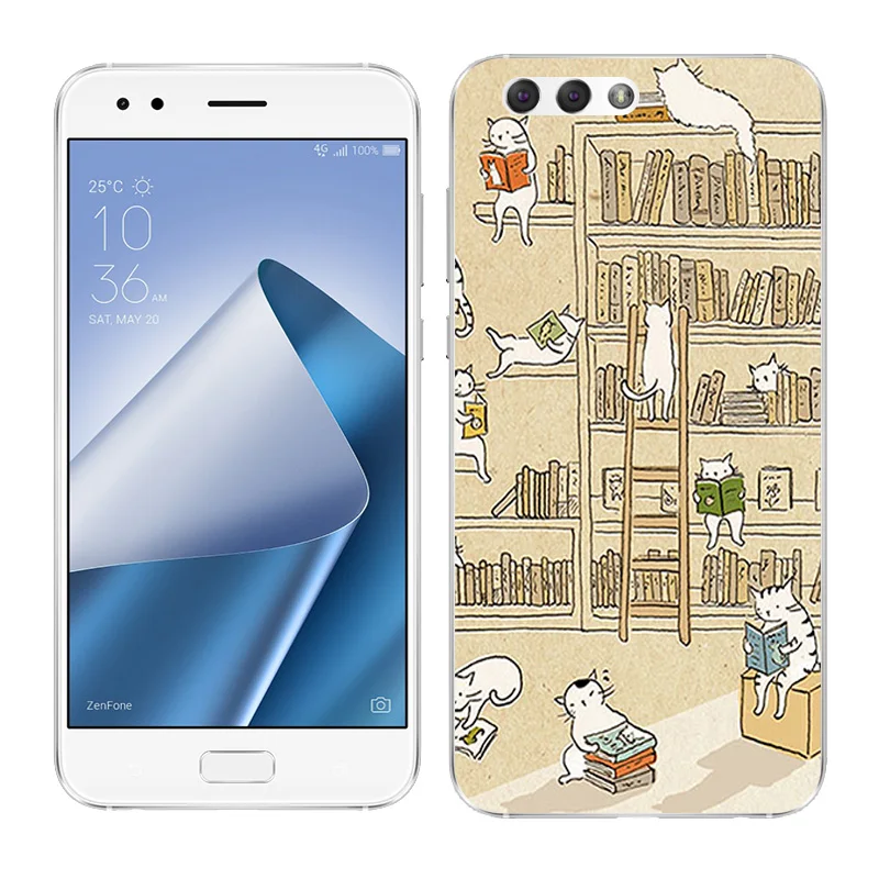 18 Чехлы для телефонов Asus Zenfone 4 ZE554KL, чехол с пейзажным рисунком, 5,5 дюйма, силиконовый чехол Для Zenfone 4 ze554kl для 4 ZE554KL, мягкий ТПУ - Цвет: 18