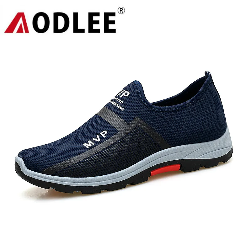 AODLEE Fashion Mens Shoes Casual Luxury Brand Men Loafers Sneakers Mesh Driving Boat Slip on |
