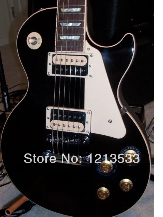 New arrival LP black STANDARD TRADITIONAL PRO 2014 EBONY Electric Guitar free shipping | Спорт и развлечения