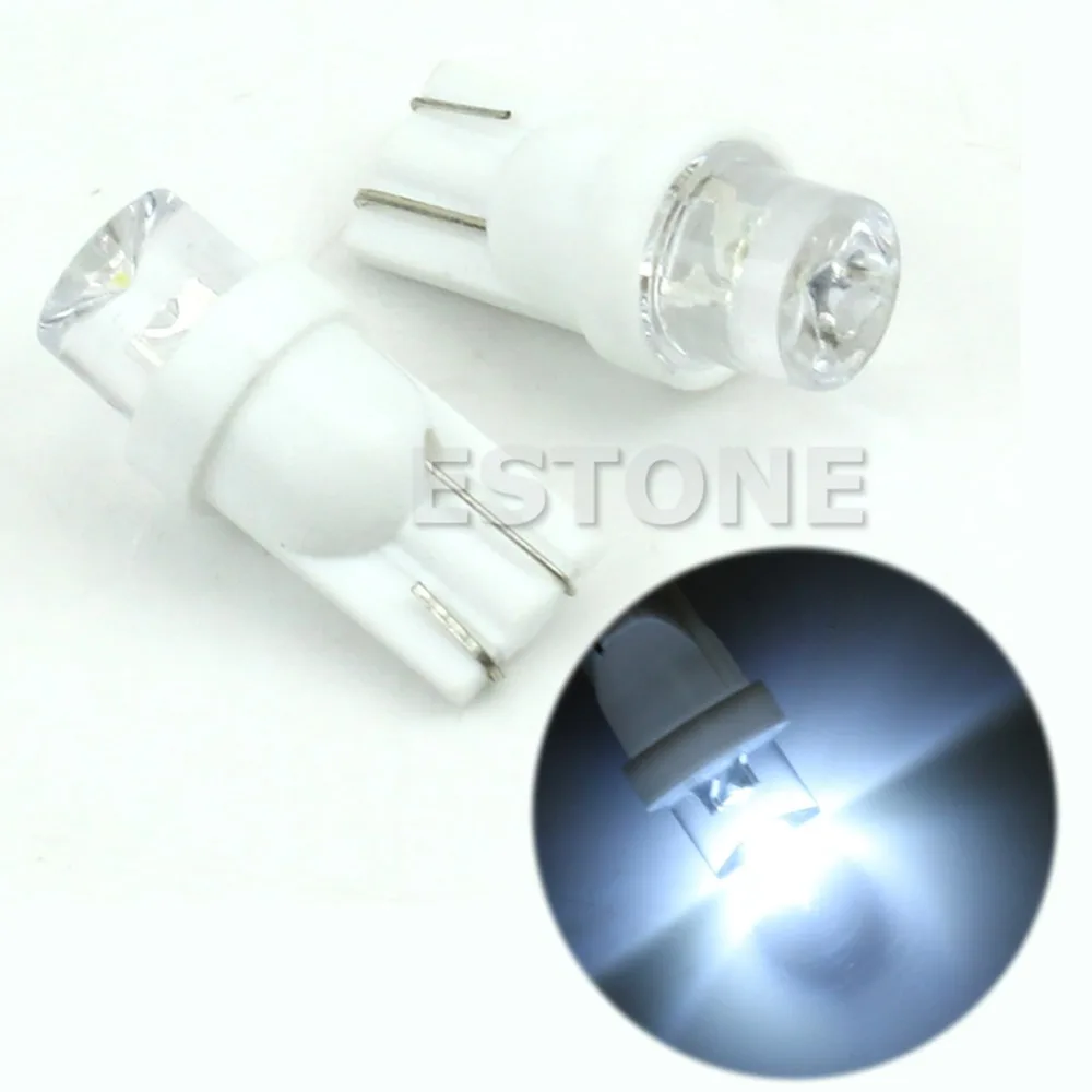 10 x T10 194 168 158 W5W клиновидная Автомобильная яркая белая SMD боковая лампа 12В
