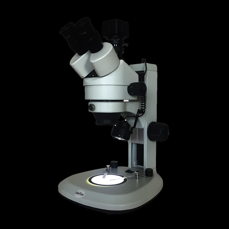 LeeTun 3.5X-90X Digital Zoom Illuminated Industrial Stereo Microscope Trinocular Head Top Bottom LED Light 5.0MP USB Camera | Инструменты