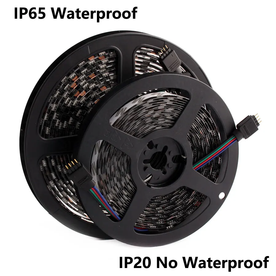Светодиодная лента RGB 12 в 5050 60 светодиодов/м 5 м водонепроницаемая гибкая неоновая