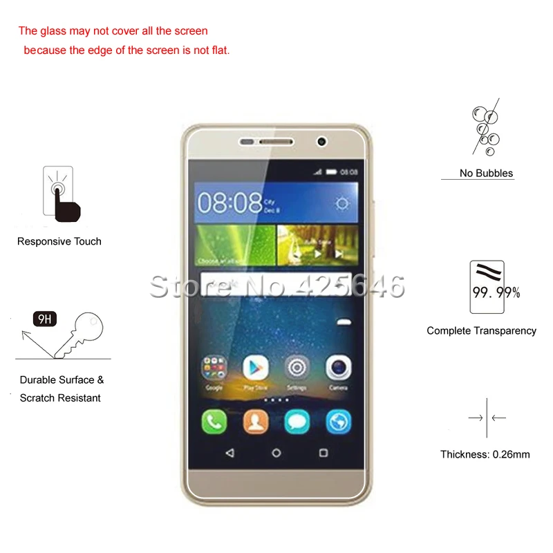Для huawei Honor 4C Pro стекло 2.5D Премиум защитное закаленное стекло для huawei Honor 4C Pro Защитная пленка для экрана