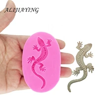 diy gecko sugarcraft silicone molds lizard gumpaste chocolate fondant cake decorating tools suitable for polymer clay dy0028