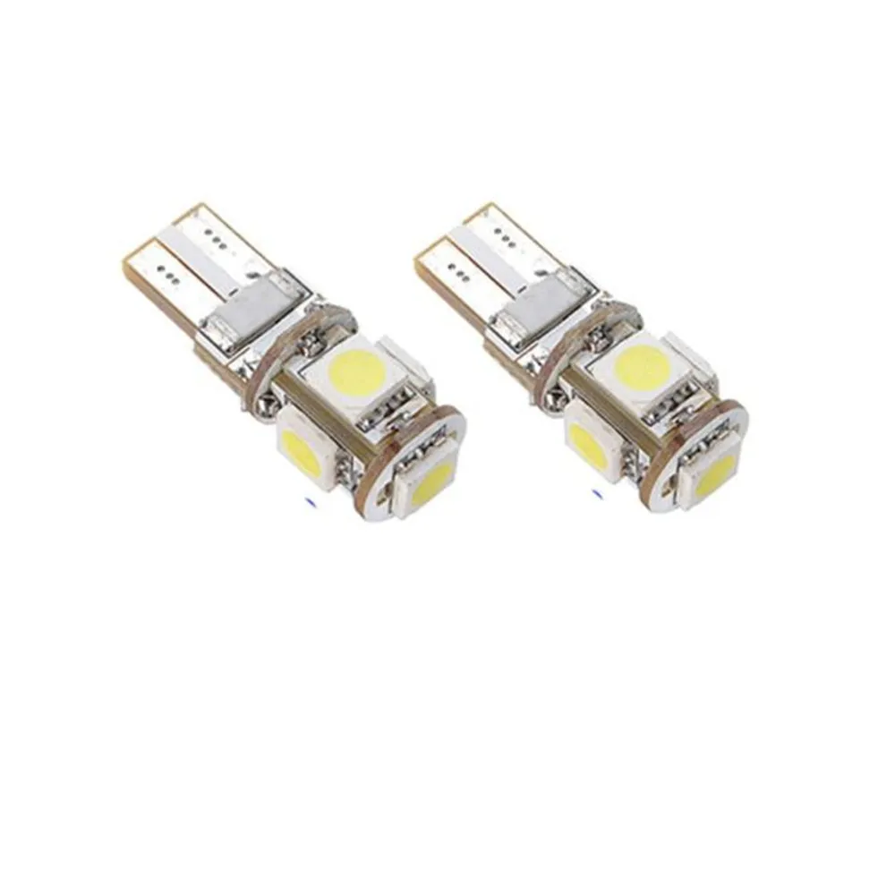 4 X Canbus безошибочный Белый T10 5-SMD 5050 W5W Светодиодная лампа для авто светильник Led