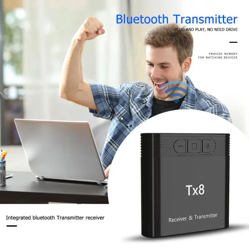 TX8 беспроводной Bluetooth 4,0 передатчик приемник аудио адаптер для ПК ноутбука
