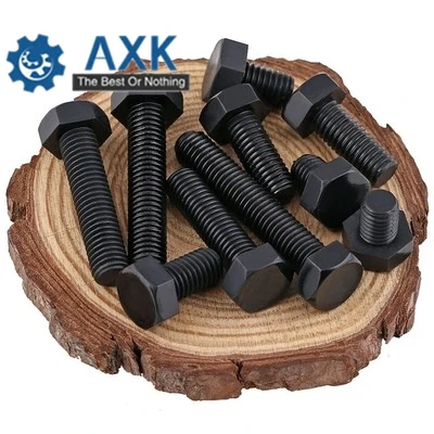 Винт с шестигранной головкой 60 шт. M4 * 6/8/10-30 мм DIN933 GB5783 черный нейлоновый пластик