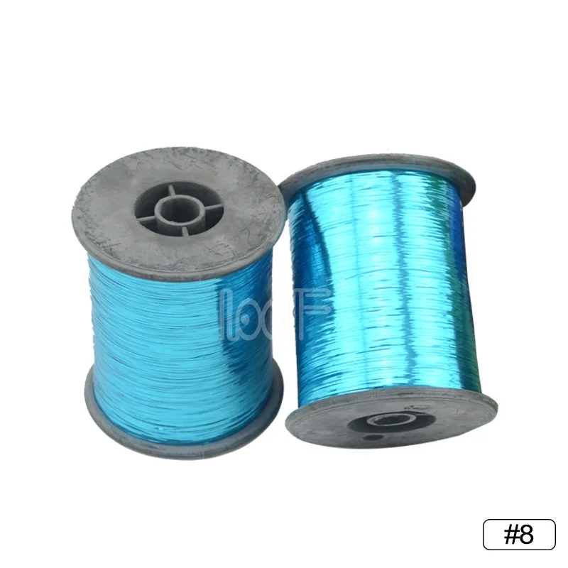 8 light blue LOOF 1 рулон, хит, 16 цветов, 2000 м(78740 дюйма)/рулон, цветные блестки для волос для косплея, наращивание волос - Цвет: 8 light blue