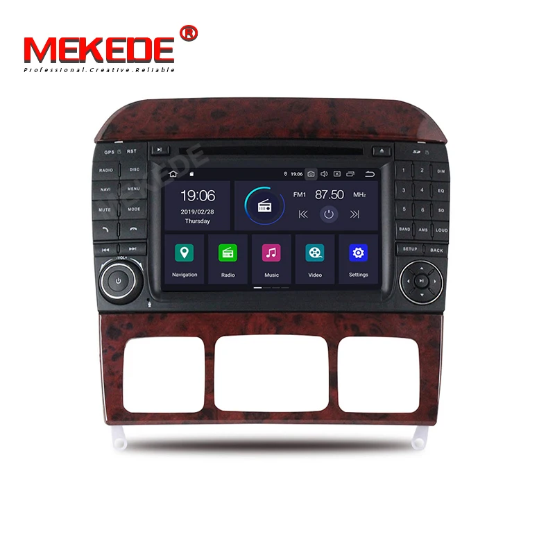 MEKEDE IPS DSP 2Din 7 'ɺndroid 9 0 автомобильный dvd-плеер для Mercedes Benz S-Class W220 W215 S280 S320 S350 S400