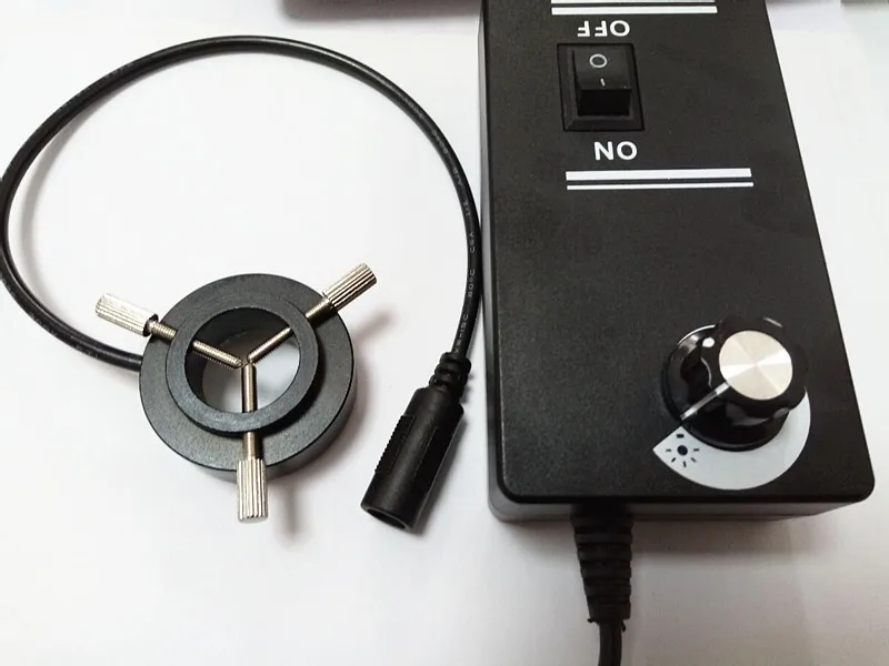 Регулируемое кольцо для микроскопа 12 В с внутренним диаметром 20 мм светодиодная