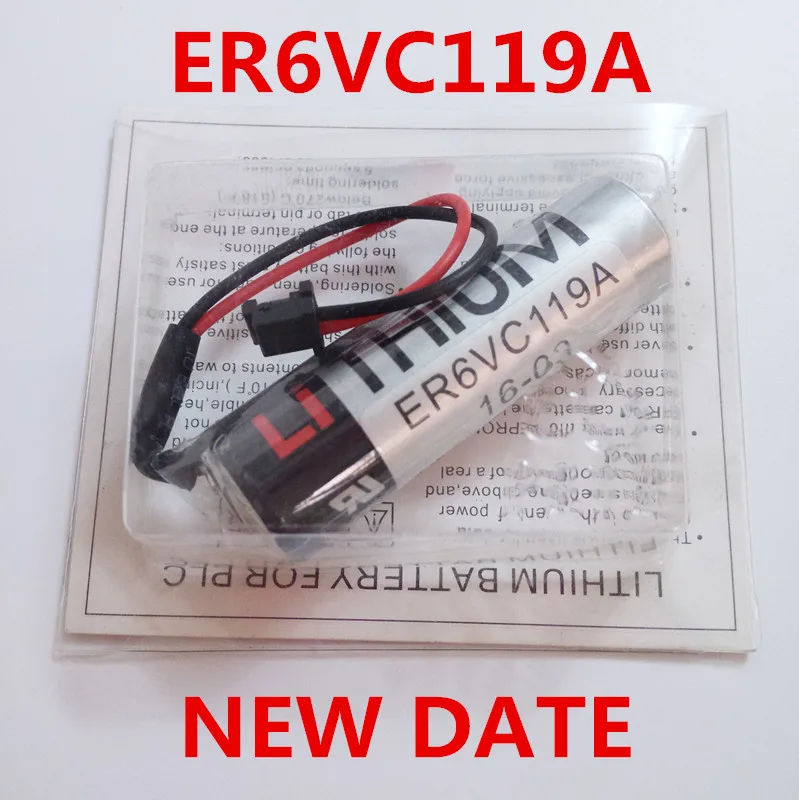 1 шт. ~ 100 100% оригинальный новый для TOSHIBA ER6V ER6VC119A 3 6 в 2000 мАч ПЛК аккумулятор с черной