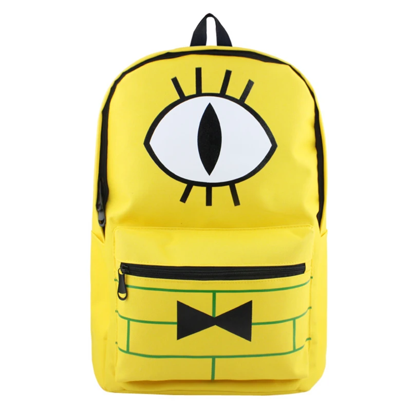 Гравити Фолс Билла сифера Рюкзак Школьная Сумка Mochila Bookbag Carteira мужские и женские