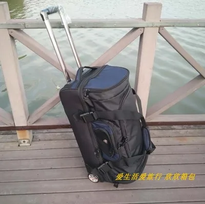 27 inch blue LeTrend, 27/32 дюймов, большой объем, чемодан на колёсиках, Спиннер, многофункциональный, для мужчин, на плечо, чемодан, на колесиках, для женщин, на колесиках, дорожные сумки - Цвет: 27 inch blue