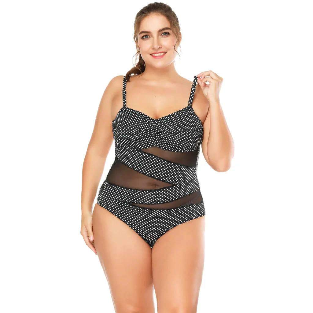 Женские купальники танкини размера плюс сексуальные спортивные сетчатые бикини