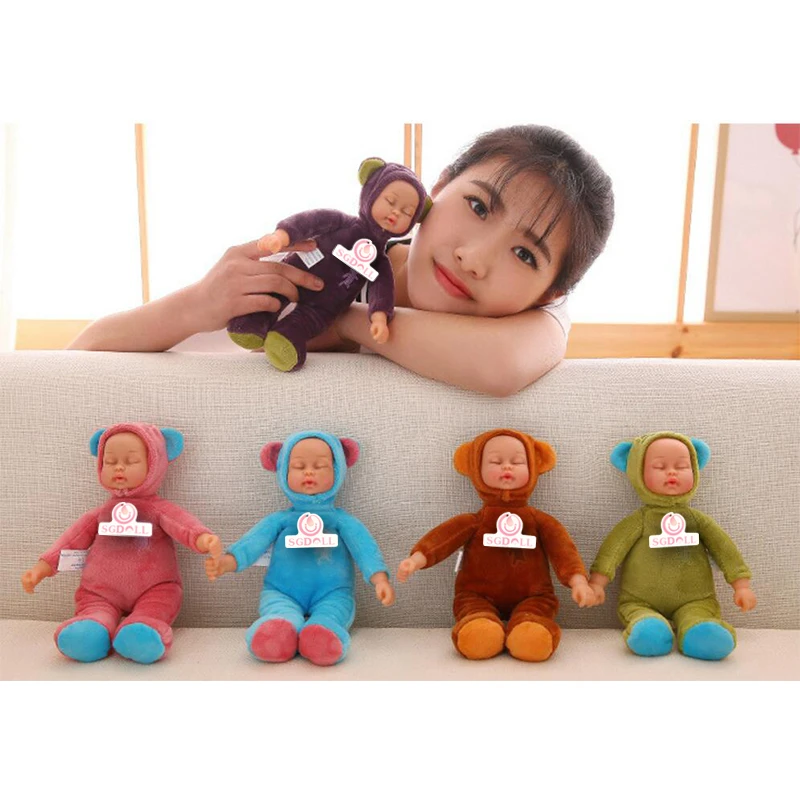 [Sgdoll] 26 см/10 &quotМини Симпатичные Реалистичного Reborn Куклы плюшевые и винил ручной