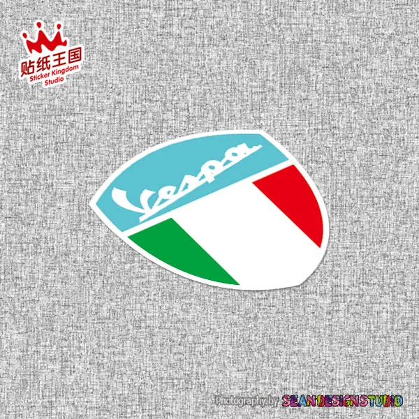 

For PIAGGIO Vespa 946 GTS250 300 SPRINT PRIMAVERA 150 LX125 Italia Flag helmet Motorcycle Motorbike Decal Sticker Waterproof 20