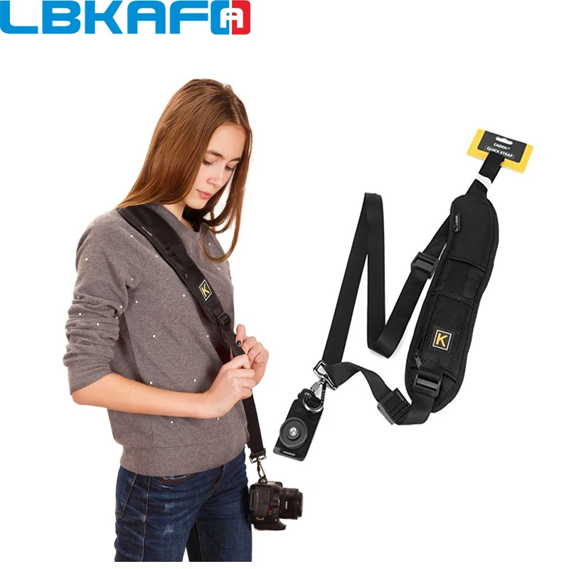 LBKAFA универсальный K Тип камеры ремень одно плечо объектив черный для Canon Nikon Sony Pentax