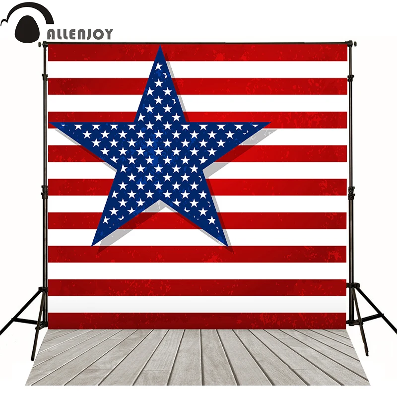 Allenjoy фотография фоны красный и белый Звезда линии США Дети Фото для продажи