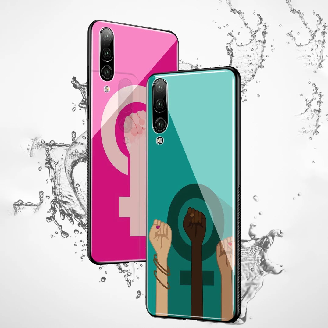 Lavaza феминистский символ кулака закаленное стекло ТПУ чехол для Honor 7A 8X 9 10 Lite Pro |
