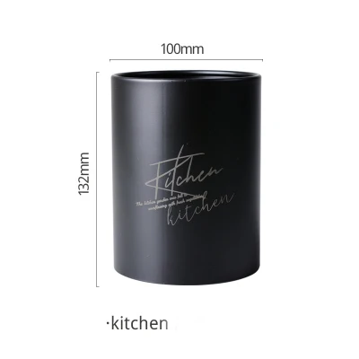 Kitchen black Нержавеющая сталь Палочки клетка хранилище для кухонной утвари коробка с буквенным принтом вилка ложка дренажные контейнеры посуда держатель - Цвет: Kitchen black