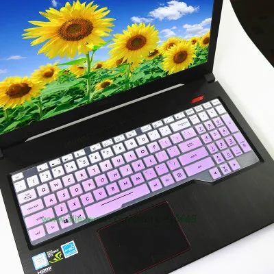 Gradualpurple 17,3 дюймов чехол для клавиатуры ноутбука для ASUS ROG strix Scar Edition GL703GS GL703ge GL703BM GL703vm GL703vd GL703GI S7AM - Цвет: Gradualpurple