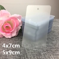50pcs thickening pvc frosted translucency hang tag clothing shoe bag label gift label 5x9cm4x7cm