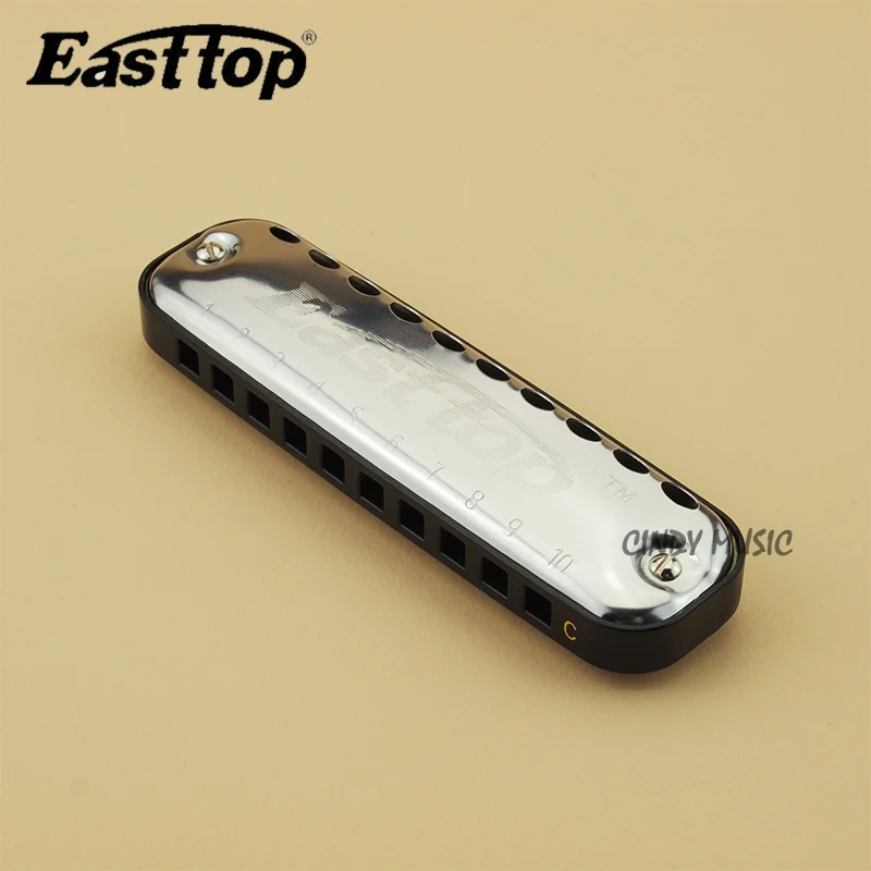 Easttop T10-1, 10 отверстий, блюз, губная гармоника, диатоническая арфа, 10 отверстий, блюз, овальная губная гармоника для игры(ключ C), подарок для детей