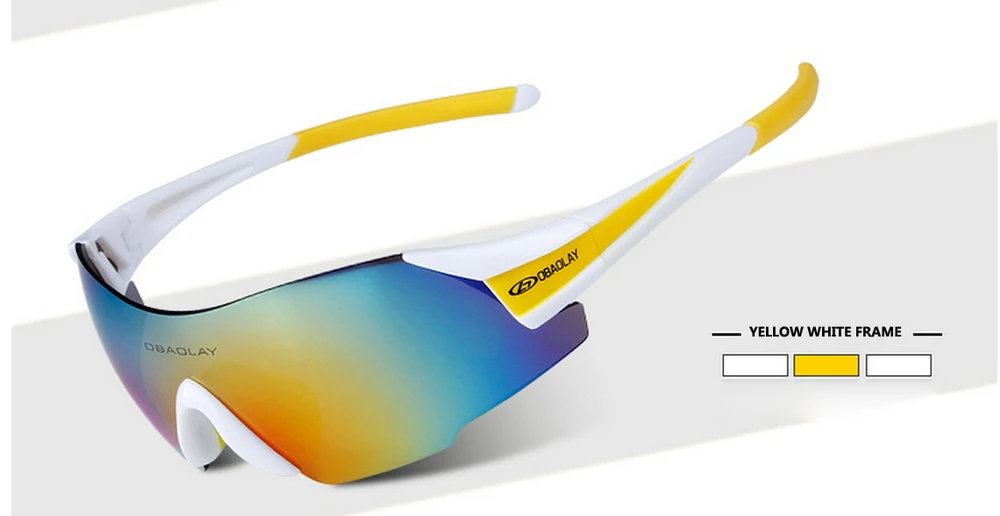 YELLOW WHITE FRAM UV400 очки для велоспорта, уличные спортивные очки для горного велосипеда, мотоциклетные солнцезащитные очки, спортивные очки, безрамные очки, велосипедные очки - Цвет: YELLOW WHITE FRAM