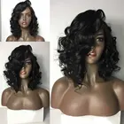 Прямые волнистые человеческие волосы SimBeauty, перуанские волнистые человеческие волосы 13x6 с глубокой частью для чернокожих женщин