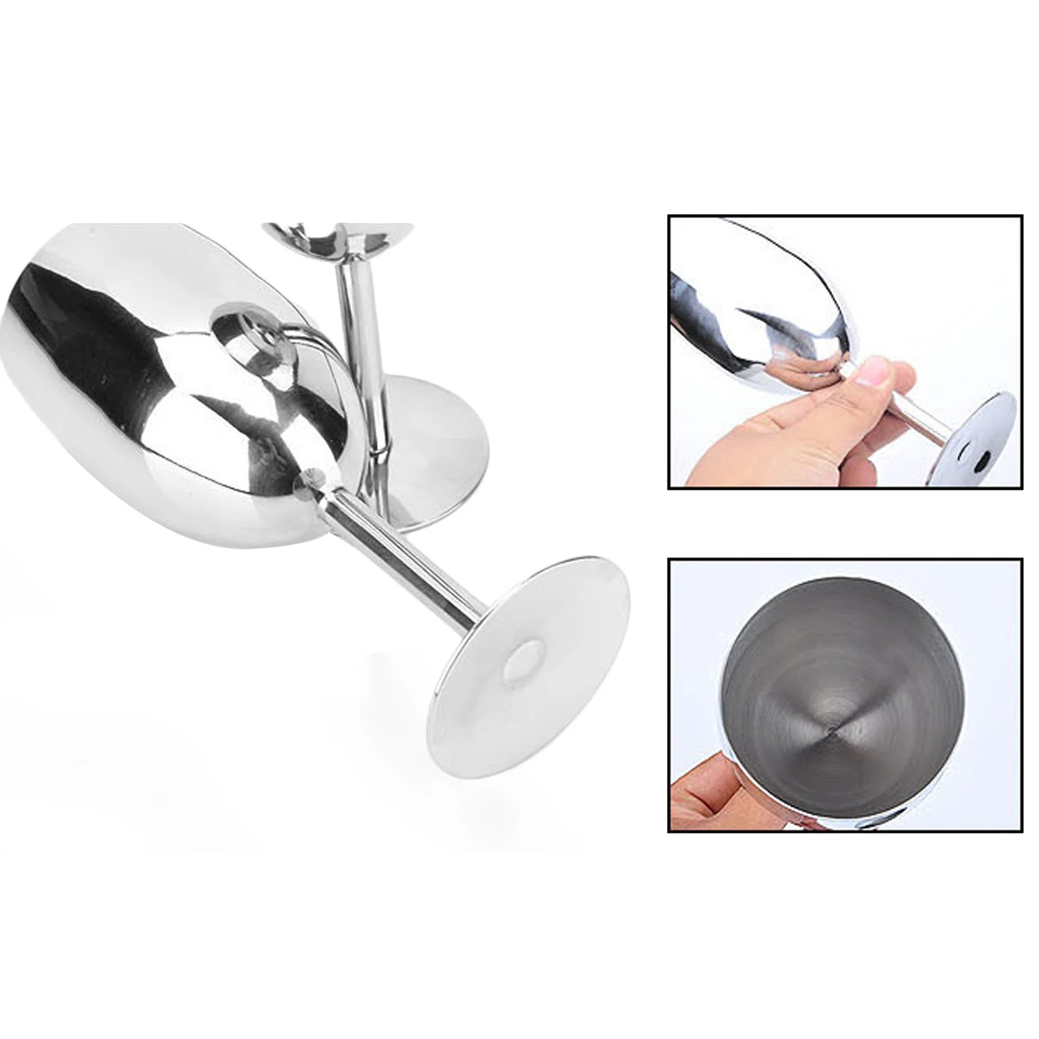 Behokic 250ml Stainless Steel Wine Glasses Beer Water Juice Whiskey Cup Antiknock Drinkware for Outdoor Camping BBQ Party Picnic | Дом и сад